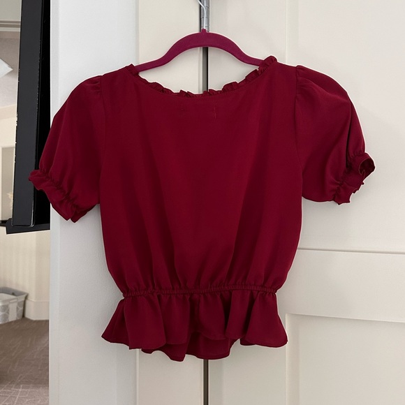 Urban Outfitters Ruffle Tie up Blouse - Picture 5 of 5